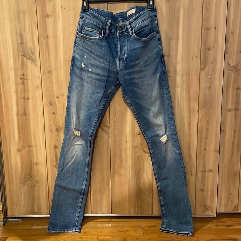 All Saints Men’s Distressed Cigarette Jeans